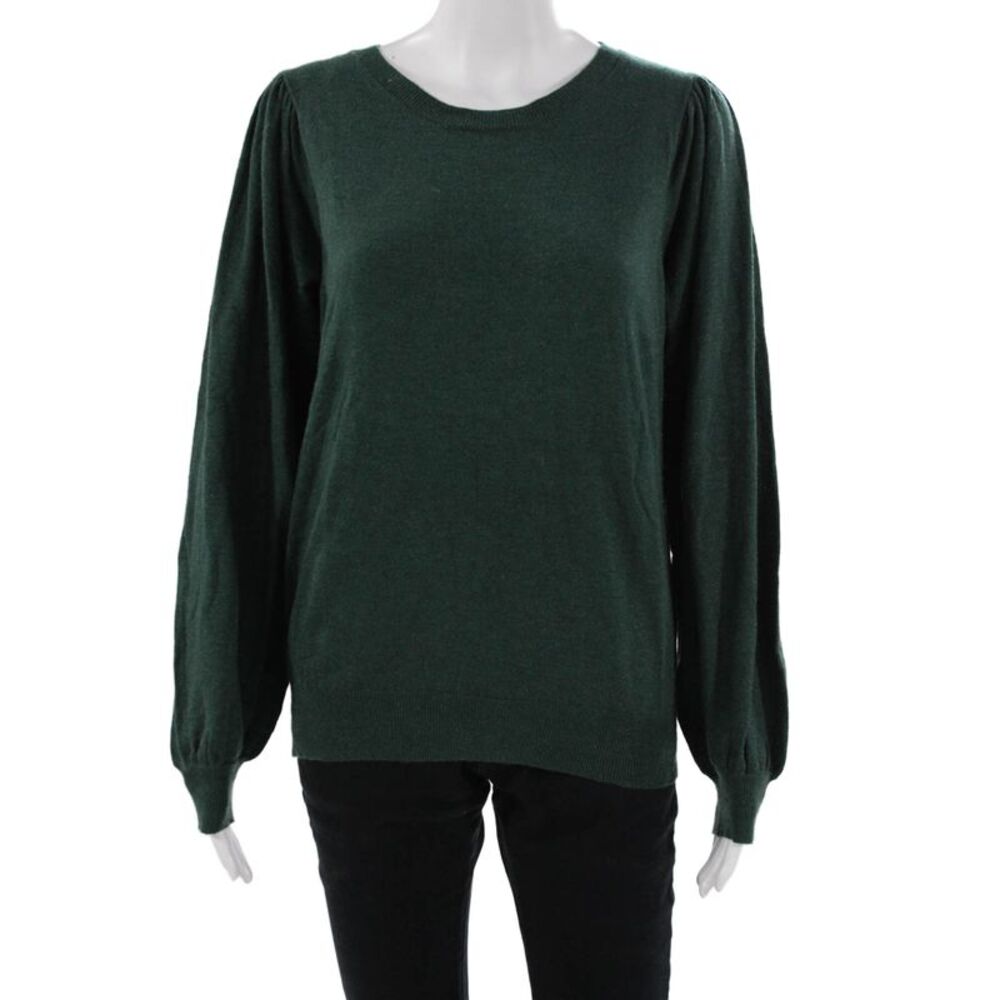 Molly Bracken Womens Pullover Sweater Green Long Sleeve Size S